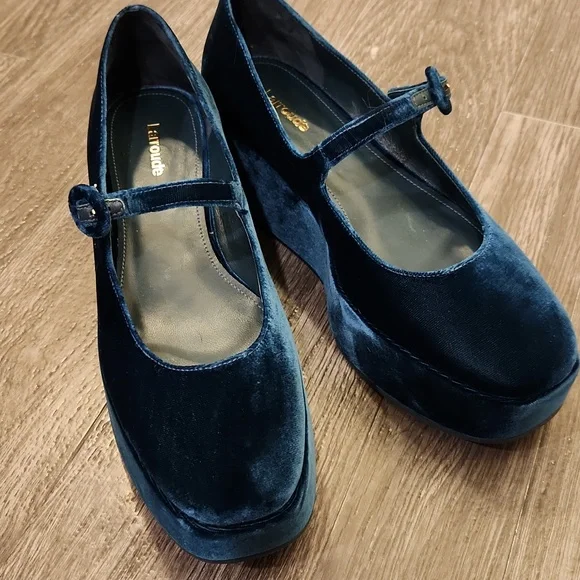 Larroude Blair Flatform Mary Janes Size 8 - Picture 4 of 11
